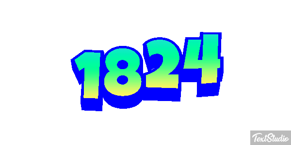 1824 Text effect
