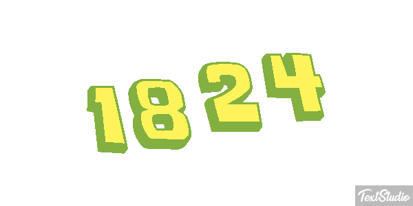 1824 Text effect