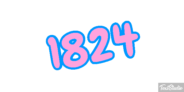 1824 Text effect