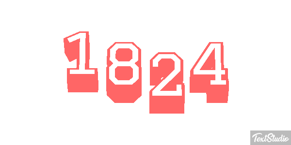 1824 Text effect