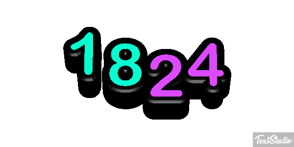 1824 Text effect