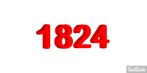 1824 Text effect