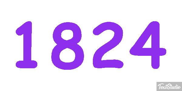 1824 Text effect