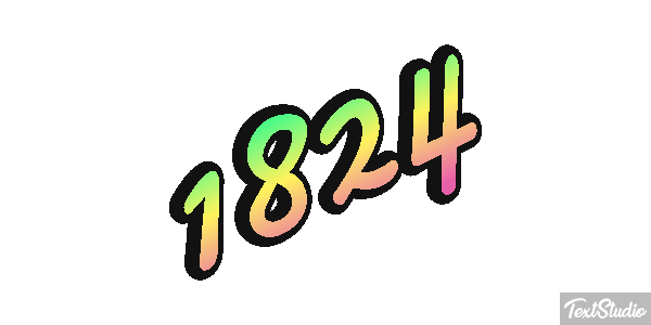 1824 Text effect