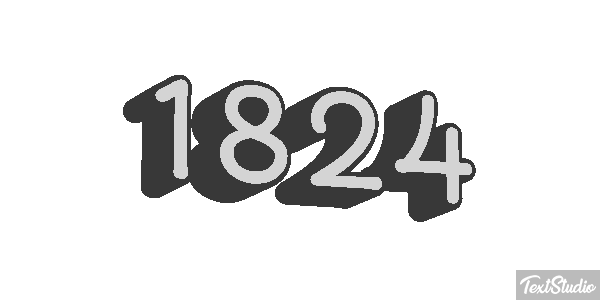 1824 Text effect