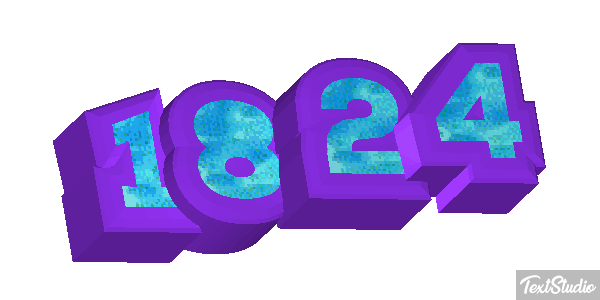 1824 Text effect
