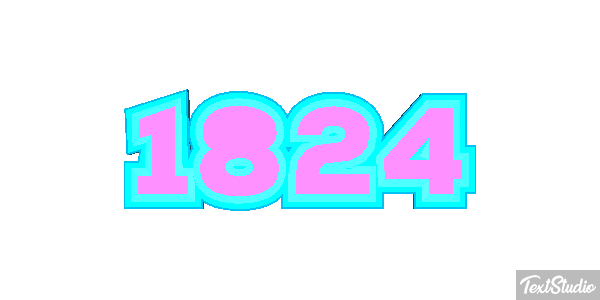 1824 Text effect