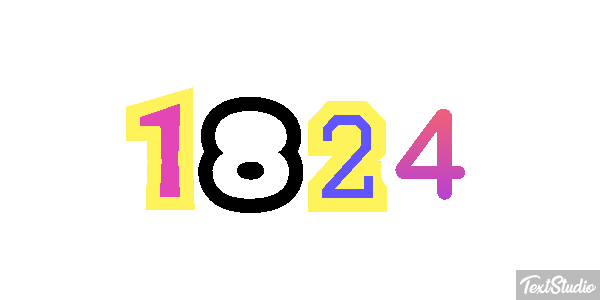 1824 Text effect