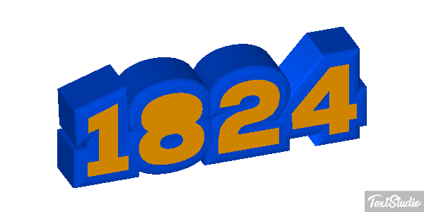 1824 Text effect
