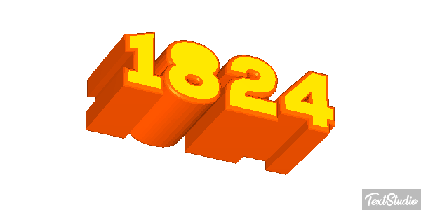 1824 Text effect