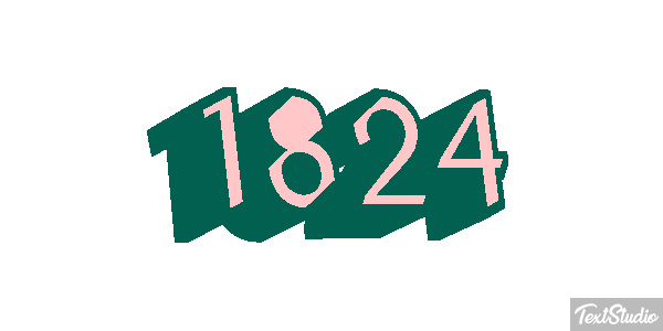 1824 Text effect