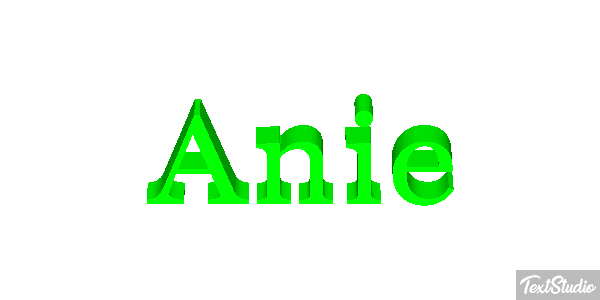 Anie Text effect