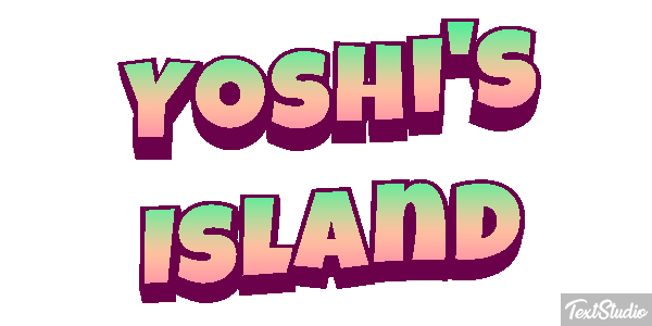 Yoshi's Island Effetto testo