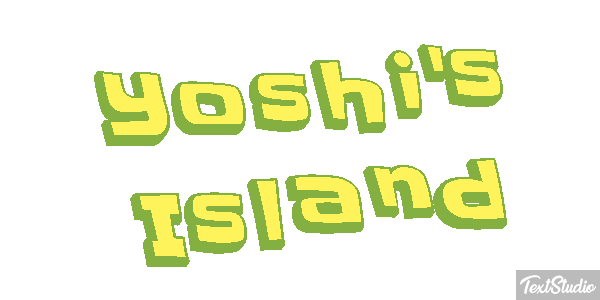 Yoshi's Island Effetto testo
