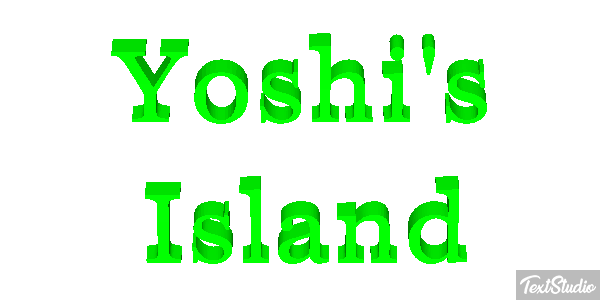 Yoshi's Island Effetto testo