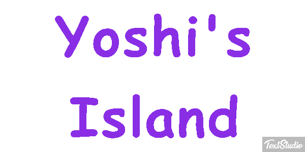 Yoshi's Island Effetto testo