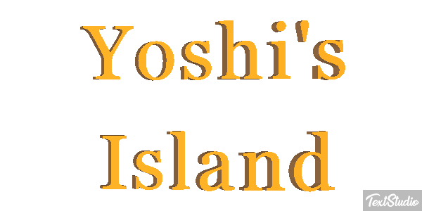 Yoshi's Island Effetto testo