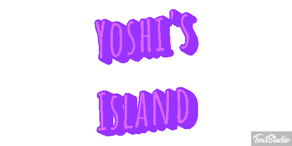 Yoshi's Island Effetto testo
