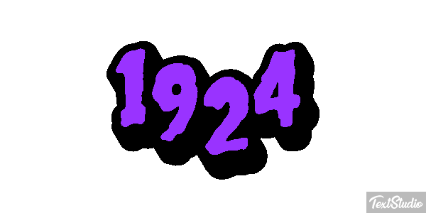 1924 Texteffekt