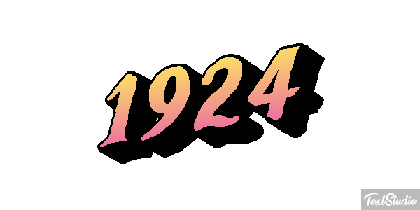 1924 Texteffekt