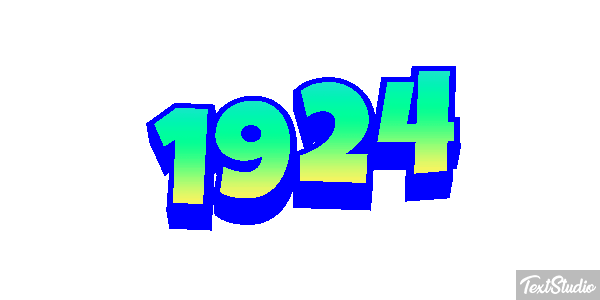1924 Texteffekt