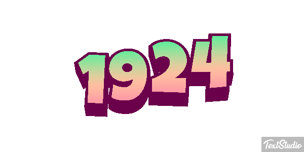 1924 Texteffekt