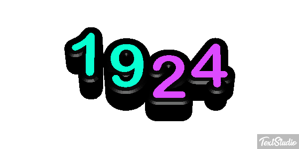 1924 Texteffekt