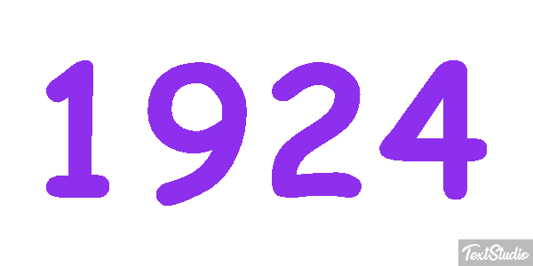 1924 Texteffekt