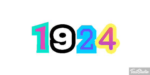 1924 Texteffekt