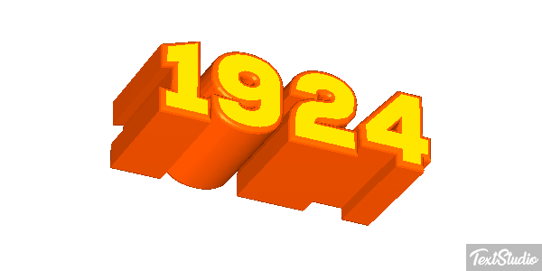 1924 Texteffekt