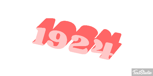 1924 Texteffekt