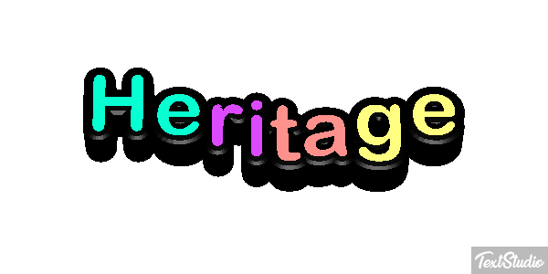Heritage Tekst effect