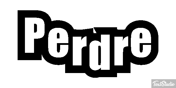 Perdre Text effect
