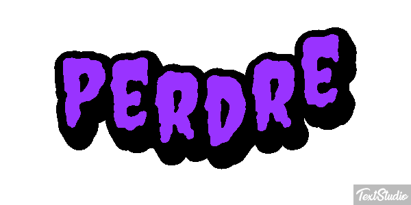 Perdre Text effect