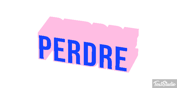 Perdre Text effect