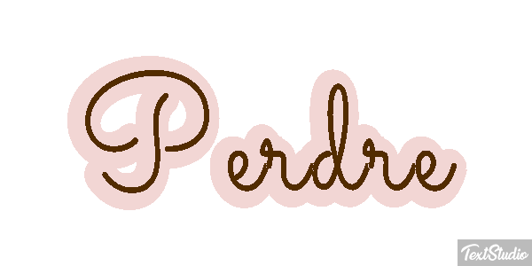 Perdre Text effect