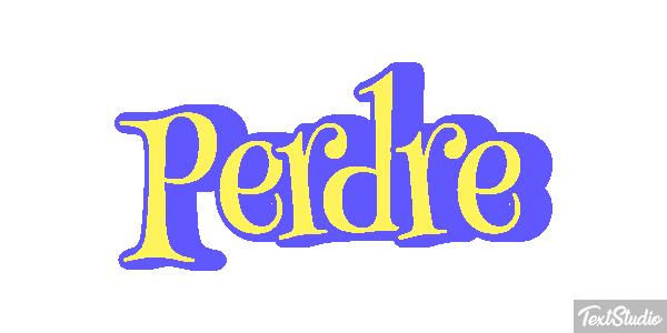 Perdre Text effect