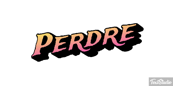 Perdre Text effect