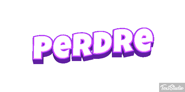 Perdre Text effect