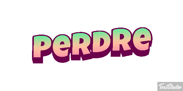 Perdre Text effect