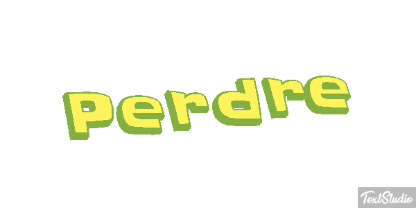 Perdre Text effect