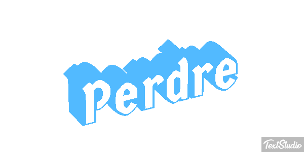 Perdre Text effect