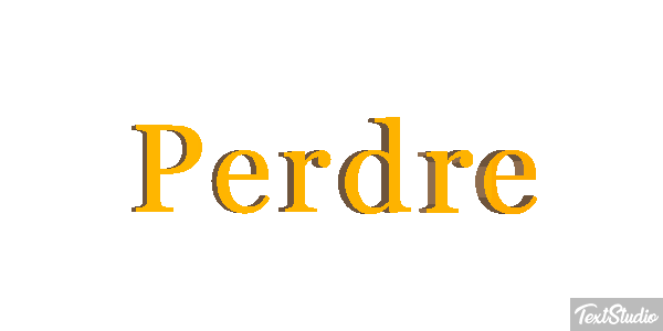 Perdre Text effect
