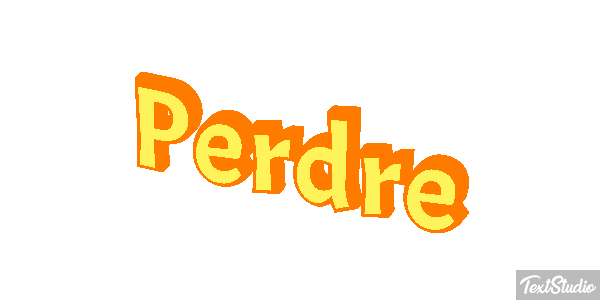 Perdre Text effect