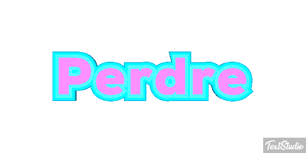 Perdre Text effect