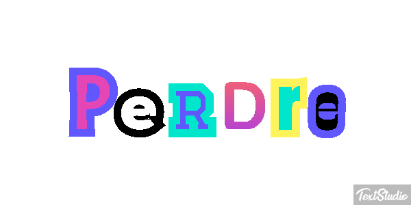 Perdre Text effect