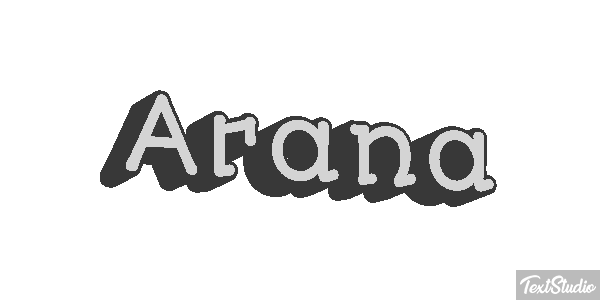 Araña Text effect