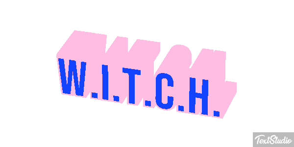 W.I.T.C.H. Efeito do texto