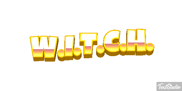 W.I.T.C.H. Efeito do texto
