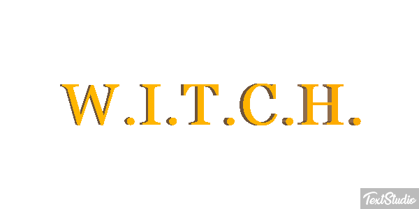 W.I.T.C.H. Efeito do texto